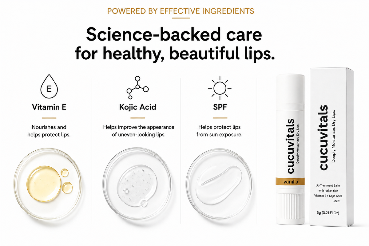 Vitamin E + Kojic Lip Treatment Balm
